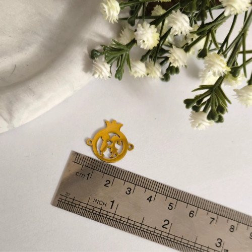 پلاک دستبندی استیل طرح انار یلدایی 1