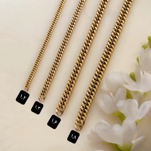 زنجیر کارتیر دوبل استیل سایز 1.4 (فروش بصورت متری)