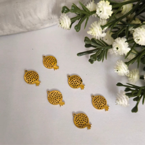 آویز ساعت استیل طرح انار 4 ( فروش محصول بصورت یک عدد آویز میباشد)