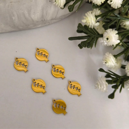 آویز ساعت استیل طرح انار 2( فروش محصول بصورت یک عدد آویز میباشد)