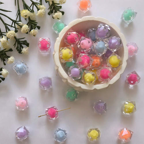 مهره پاستیلی بین کار چند ضلعی(فروش بصورت بسته ۱۰ عددی)